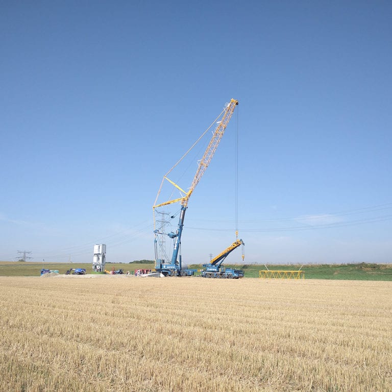 opbouwen windmolen windpark Kilwind